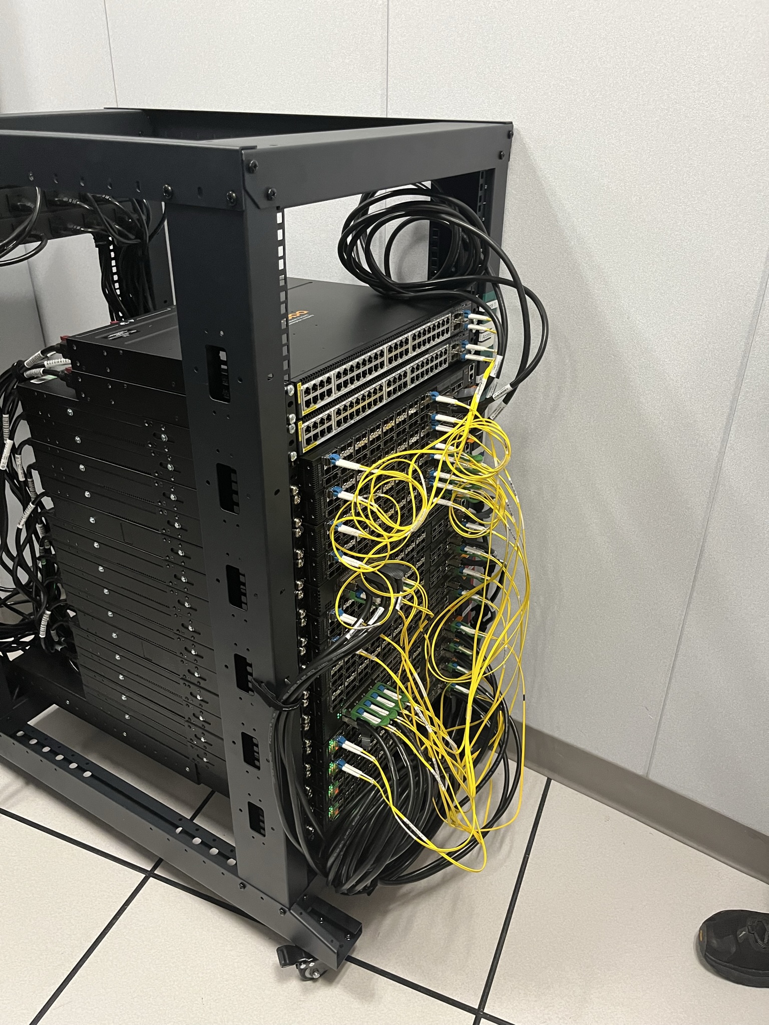 evpn core · test rack