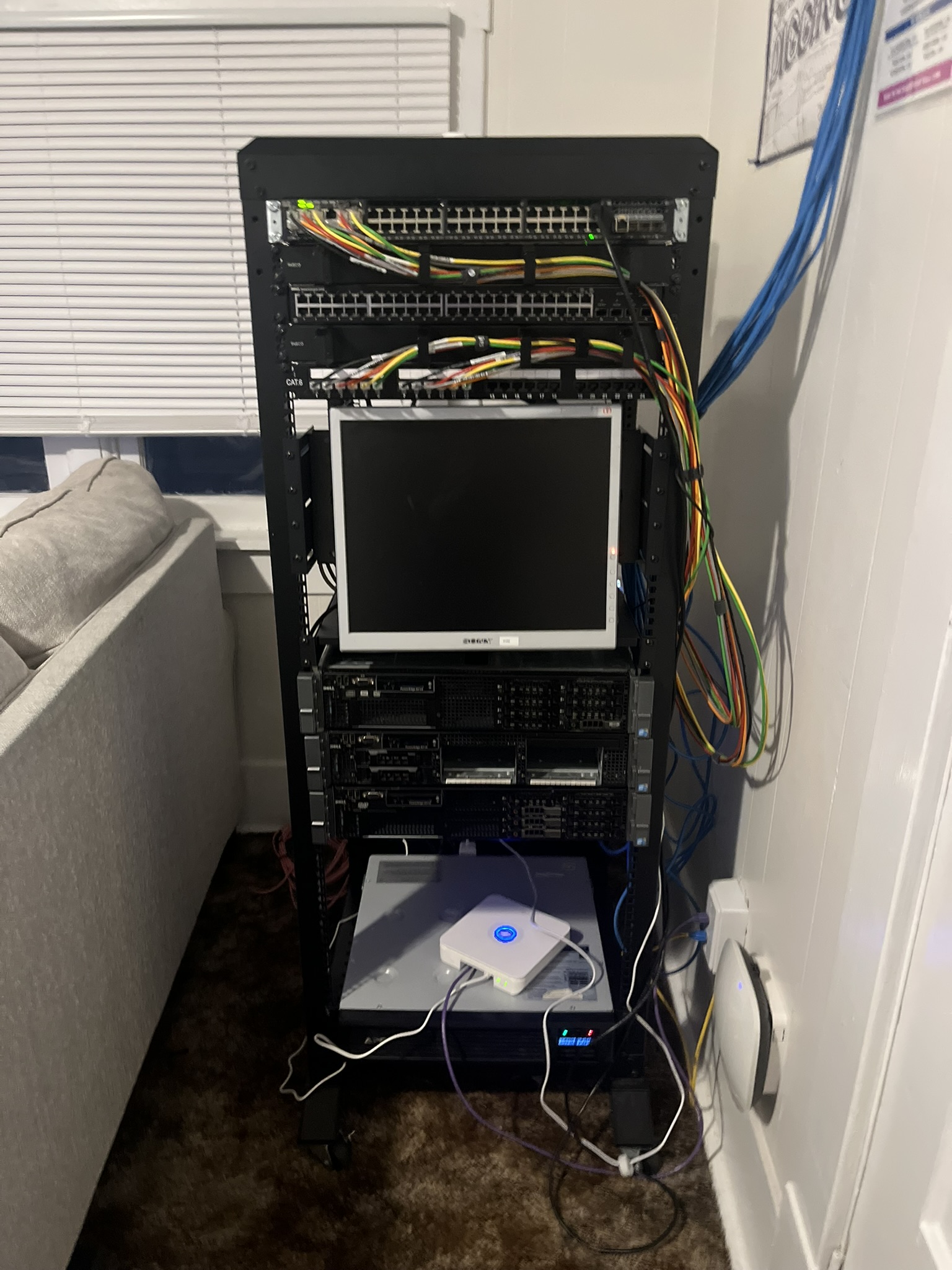 The second-generation NCS rack with Dell R710s